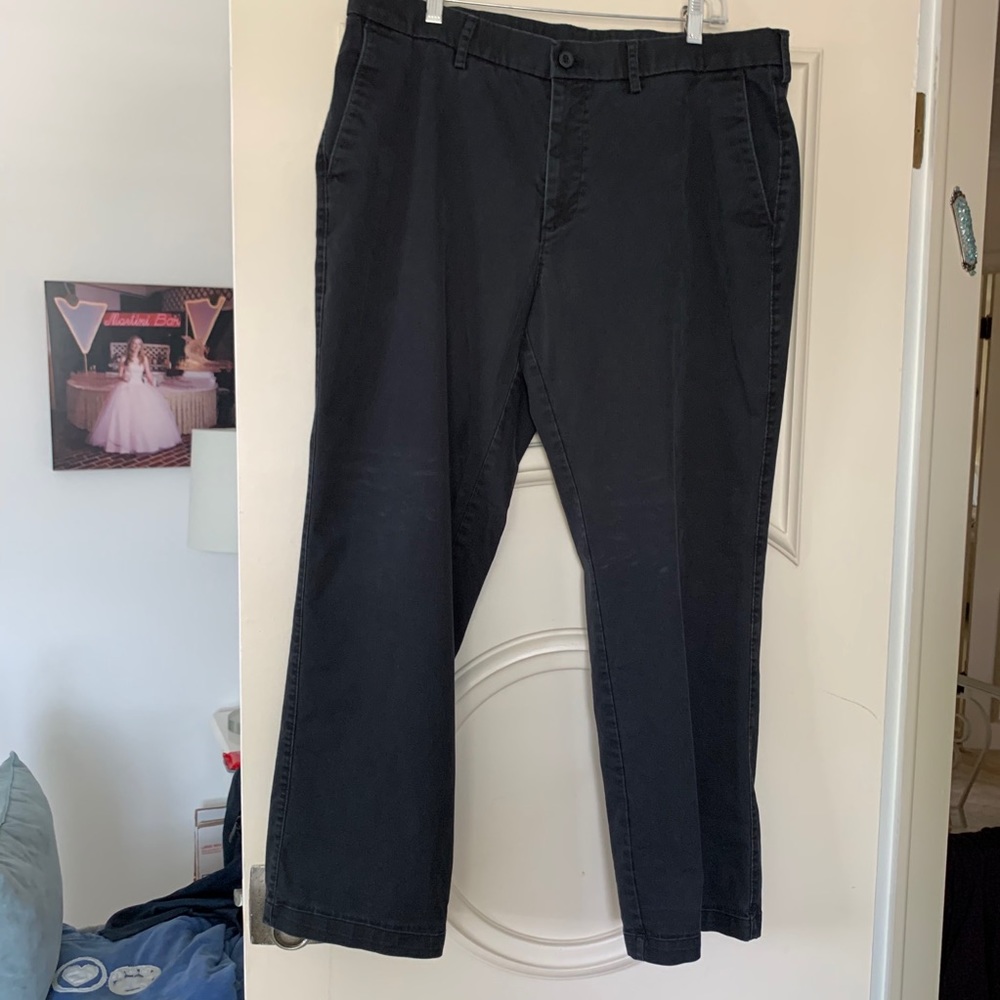Haggar Cotton/Poly/Spandex Straight Fit Pants